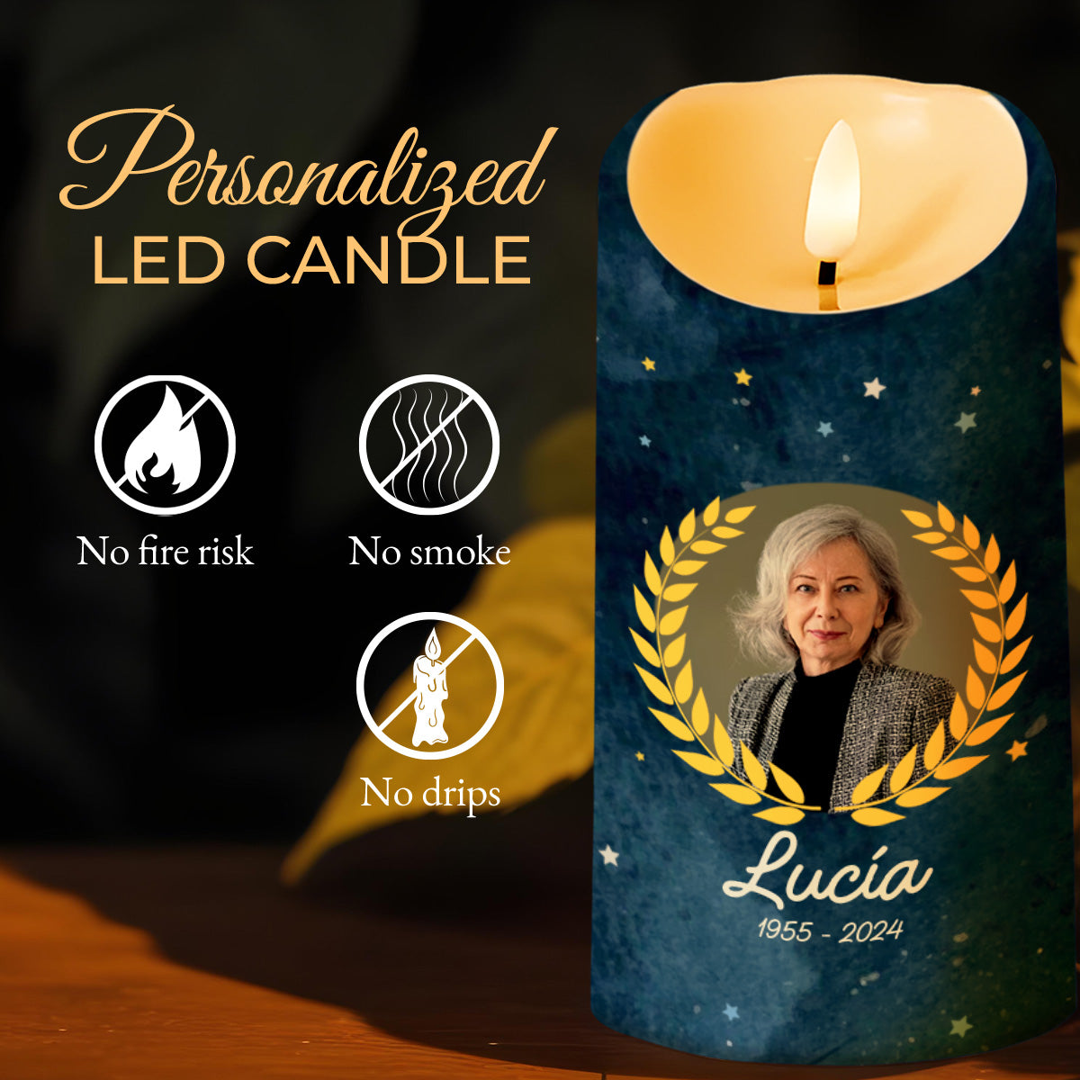 Love And Light Menorah And Stars Design