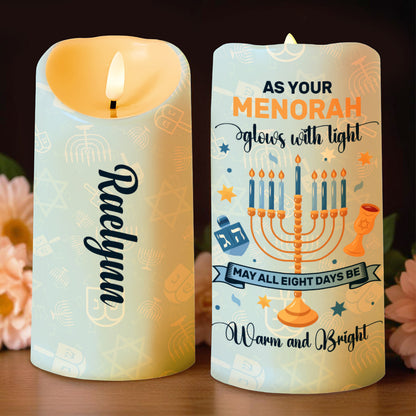 Menorah Glow And Brightness For Eight Warm Days