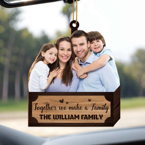 Together We Make a Family Wood Ornament
