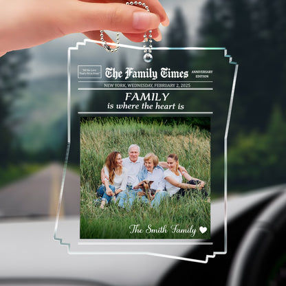 Family Is Where The Heart Is, Custom Family Times Ornament