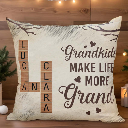 Grandkids Make Life More Grand Pillow