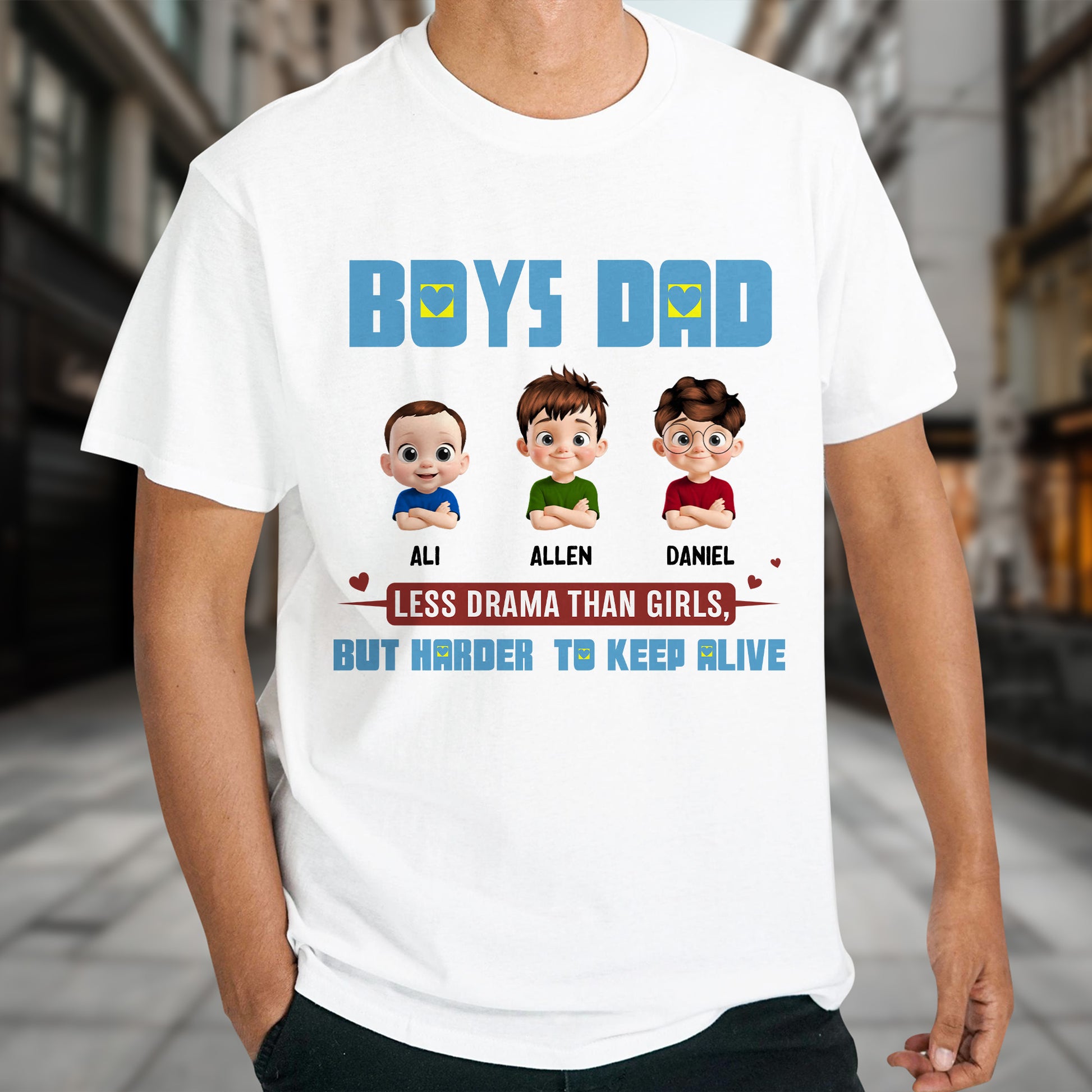 Less Drama Than Girls, But Harder To Keep Alive, Cartoon Boys And Text