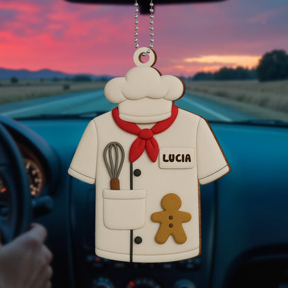 Celebrate Your Love For Baking, Chef Jacket and Gingerbread Cookie