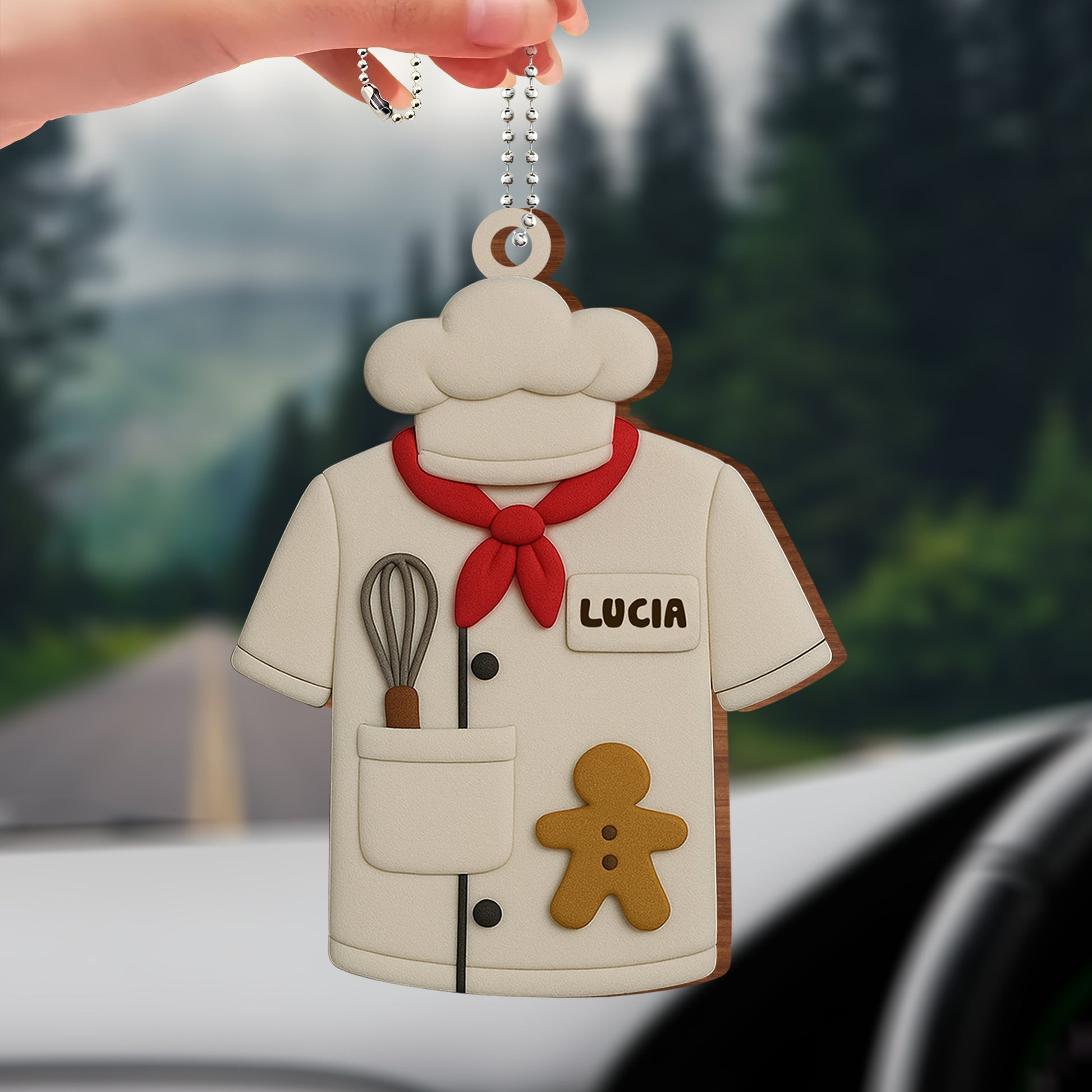 Celebrate Your Love For Baking, Chef Jacket and Gingerbread Cookie