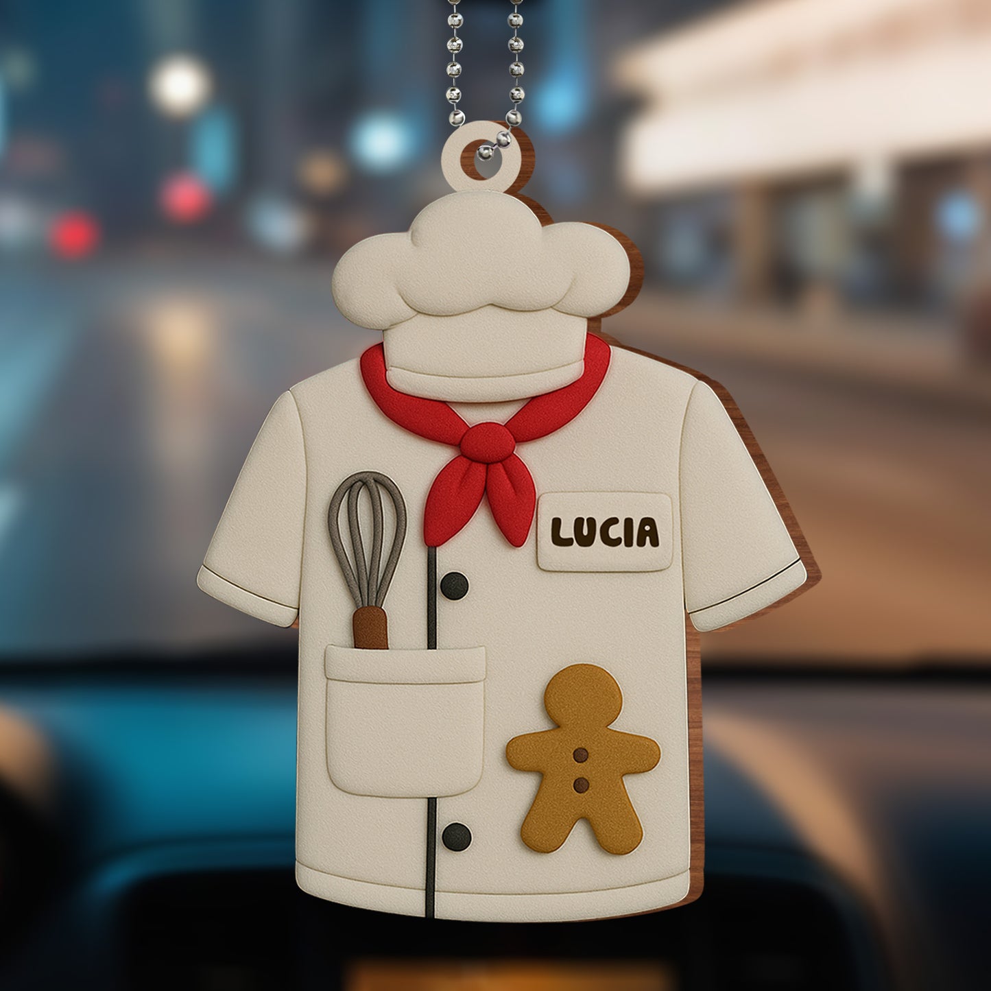 Celebrate Your Love For Baking, Chef Jacket and Gingerbread Cookie