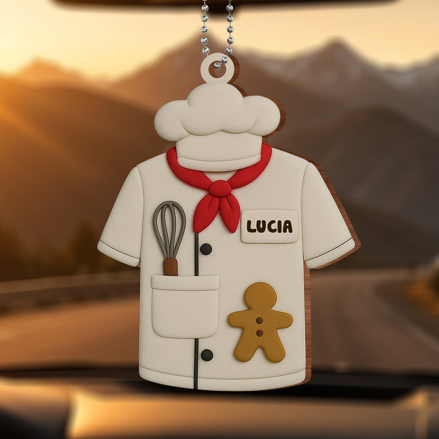 Celebrate Your Love For Baking, Chef Jacket and Gingerbread Cookie