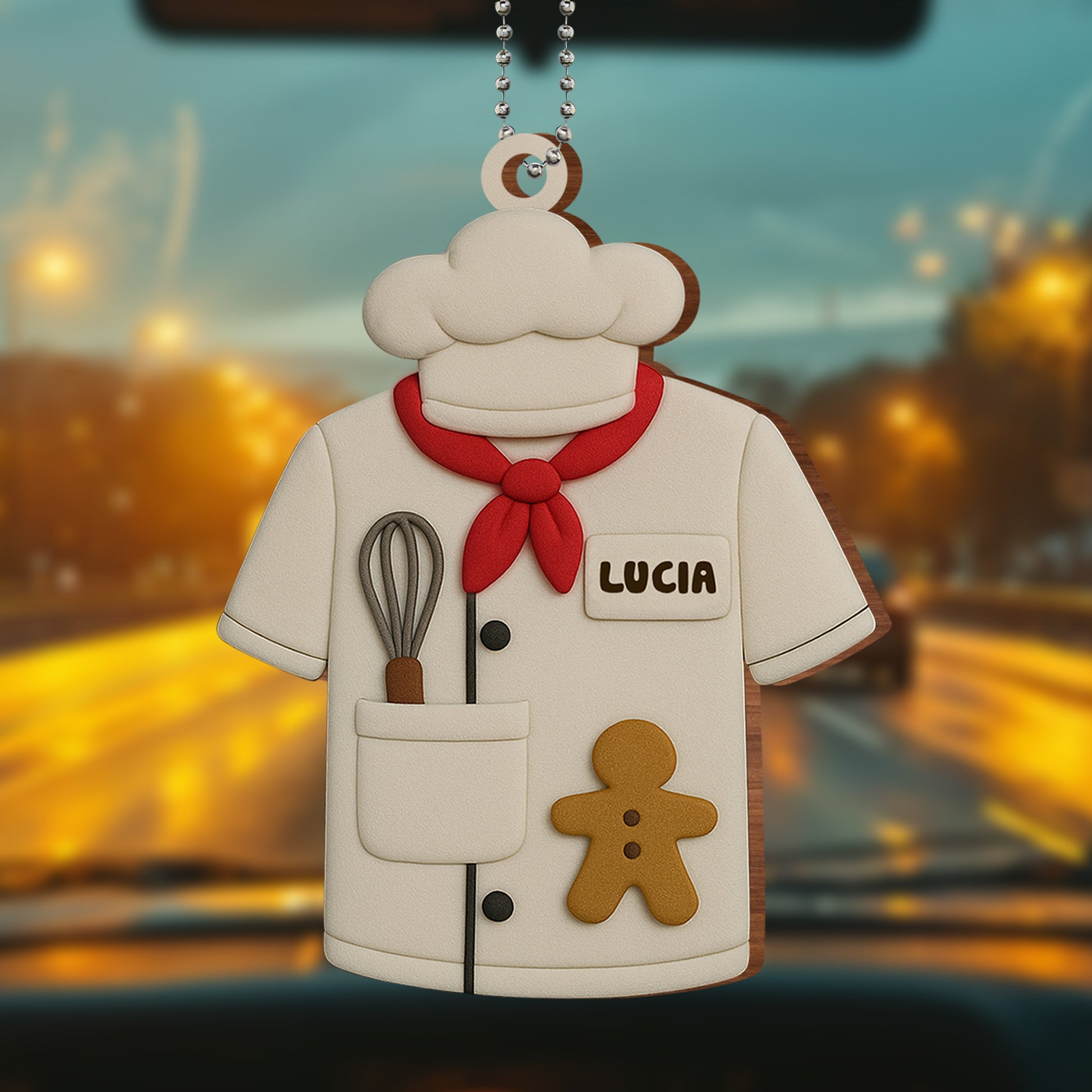 Celebrate Your Love For Baking, Chef Jacket and Gingerbread Cookie