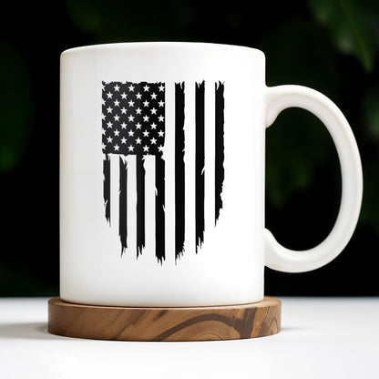 Old Lives Matter, Text and American Flag