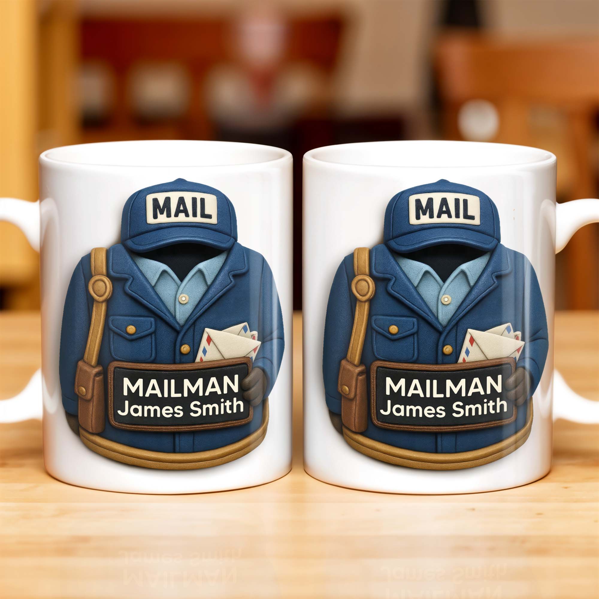 Celebrate Your Personalized Mailman Mug, Custom Coffee Mug, Gift For ...