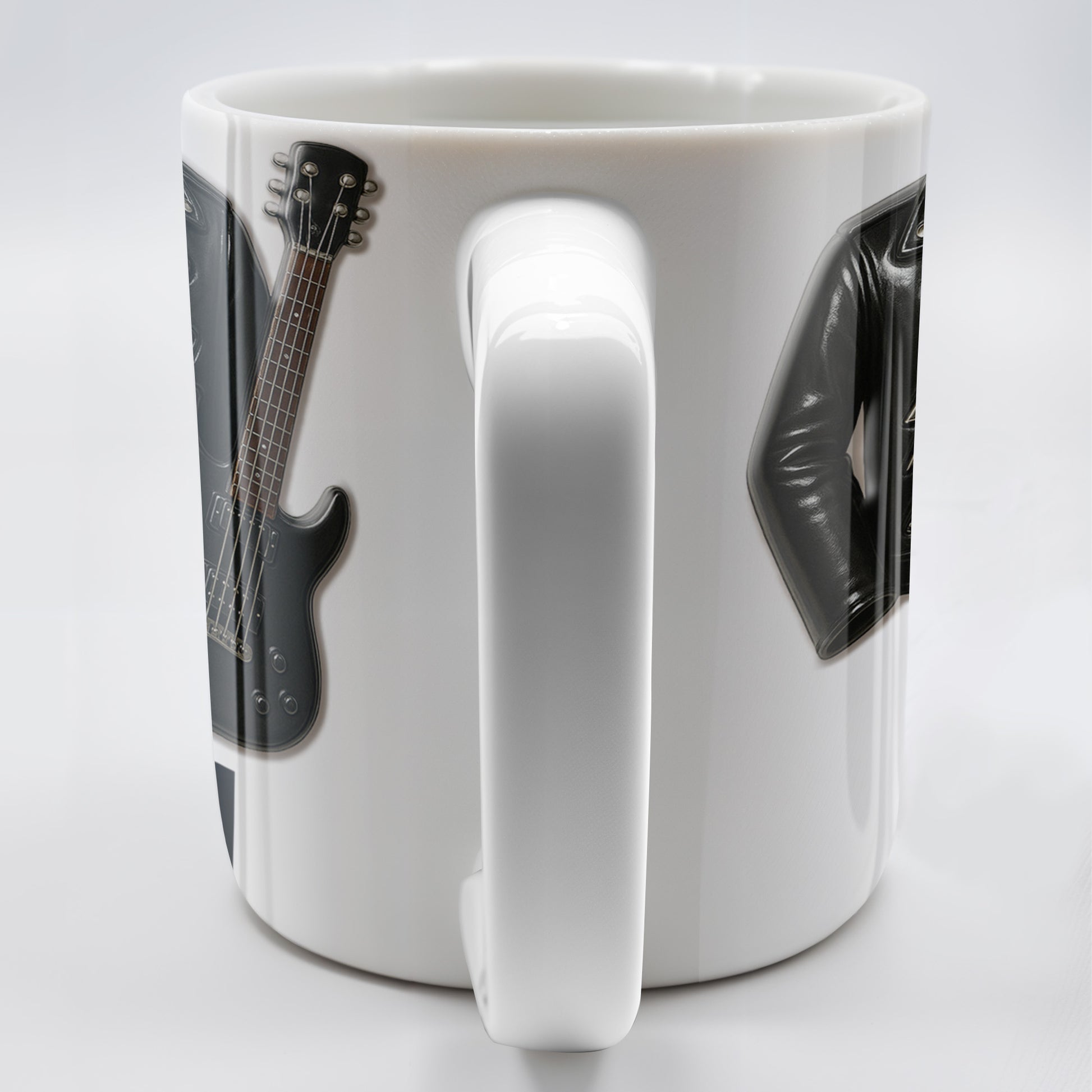 Personalized Leather Jacket and Guitar Design