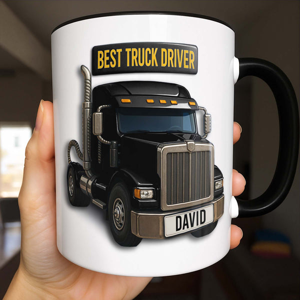 Tasse personnalisée pour chauffeur de camion – Tasse personnalisée avec accents – FAM335_AMUG