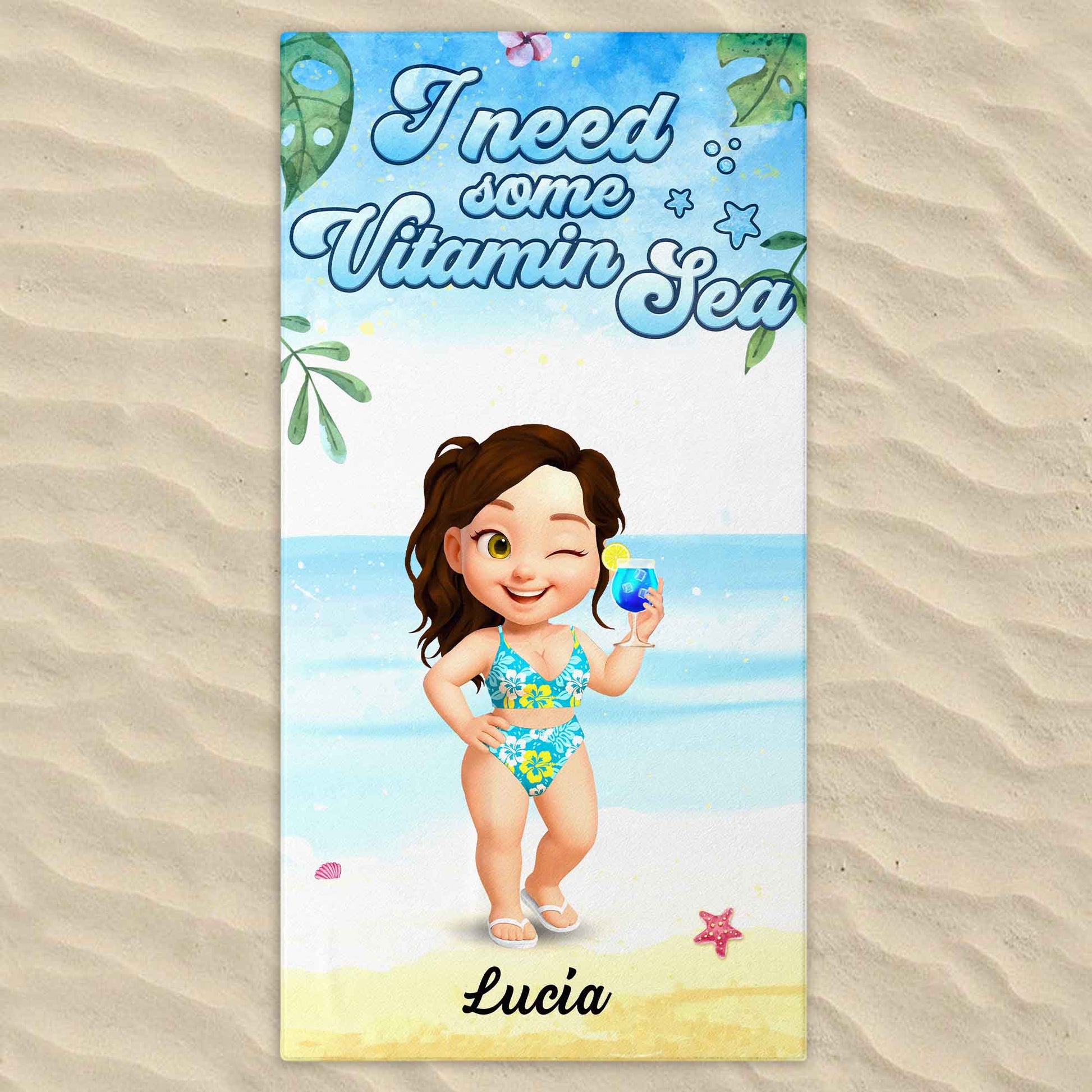 I Need Some Vitamin Sea, Beach and Starfish