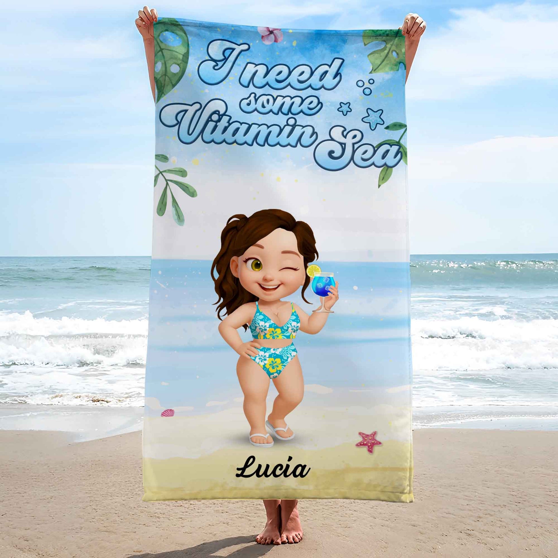 I Need Some Vitamin Sea, Beach and Starfish