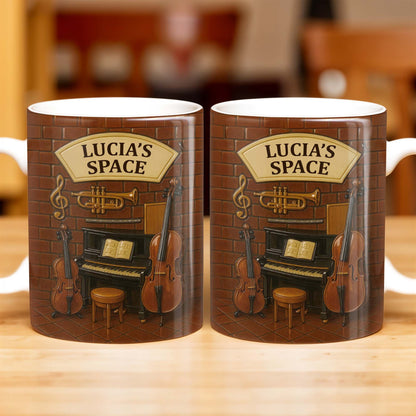 Create Your Own Musical Haven, Musical Instruments and Brick Wall