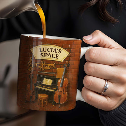 Create Your Own Musical Haven, Musical Instruments and Brick Wall