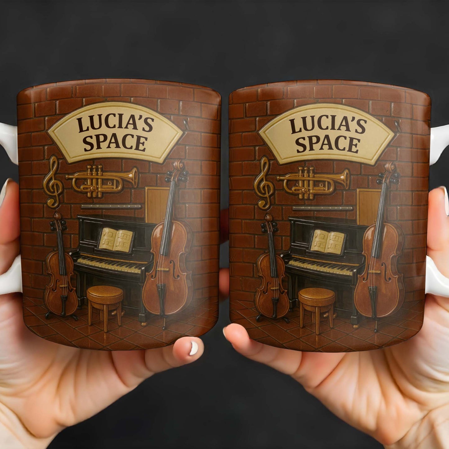 Create Your Own Musical Haven, Musical Instruments and Brick Wall