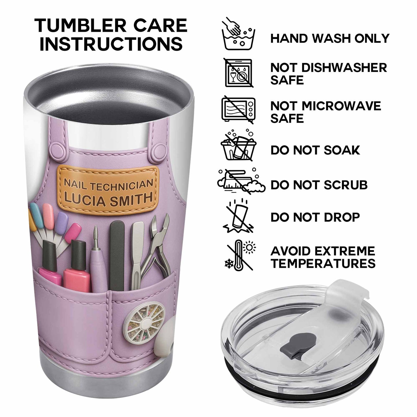 To My Nail Technician, Nail Polish And Manicure Tools