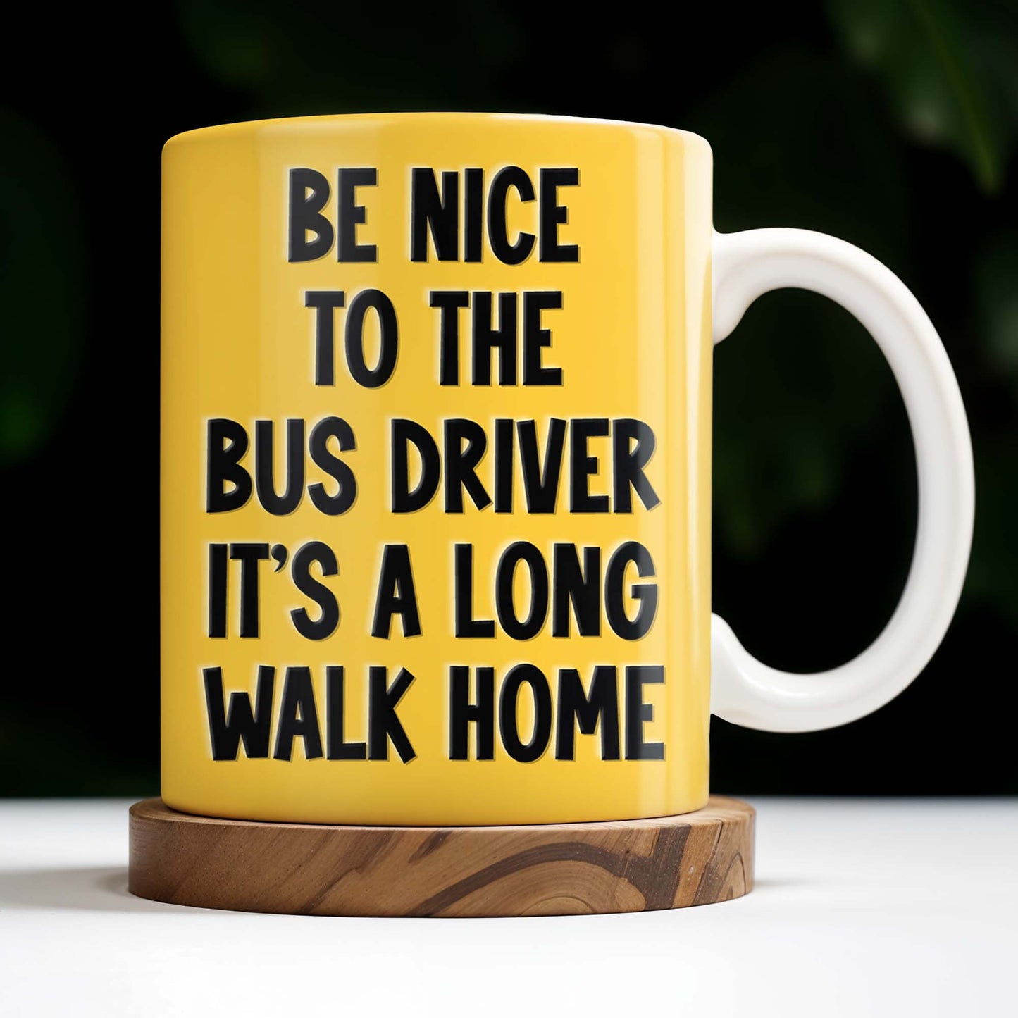 Be Nice To The Bus Driver It's A Long Walk Home