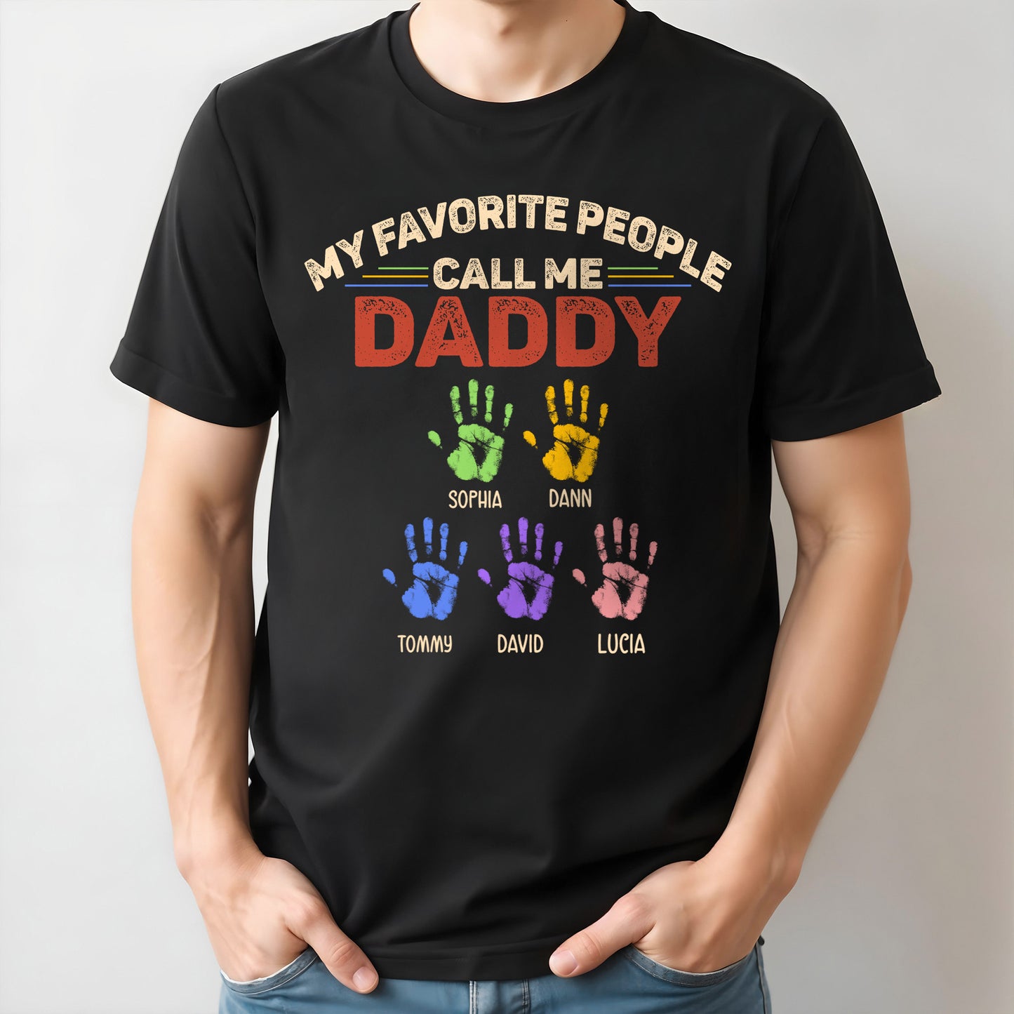 My Favorite People Call Me Daddy, Colored Handprints