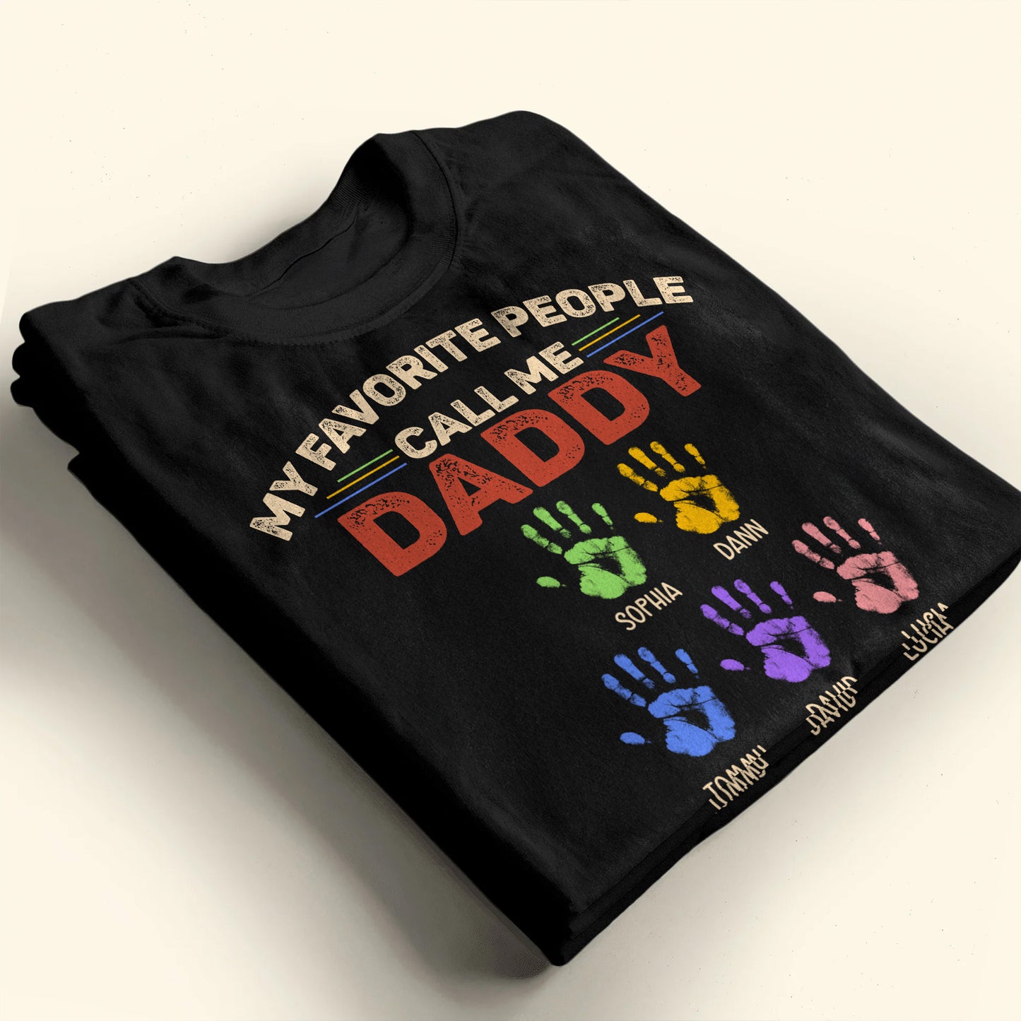 My Favorite People Call Me Daddy, Colored Handprints