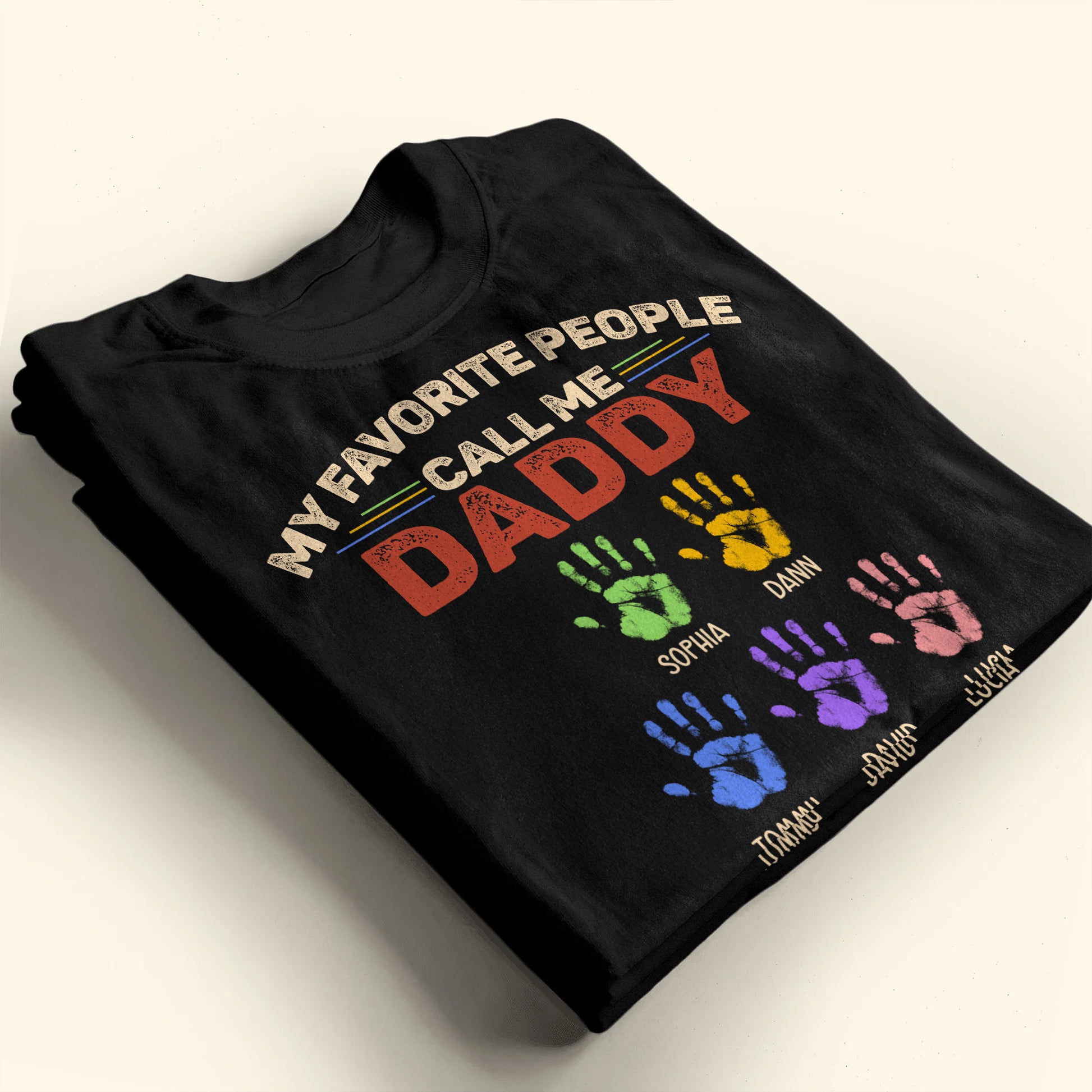 My Favorite People Call Me Daddy, Colored Handprints