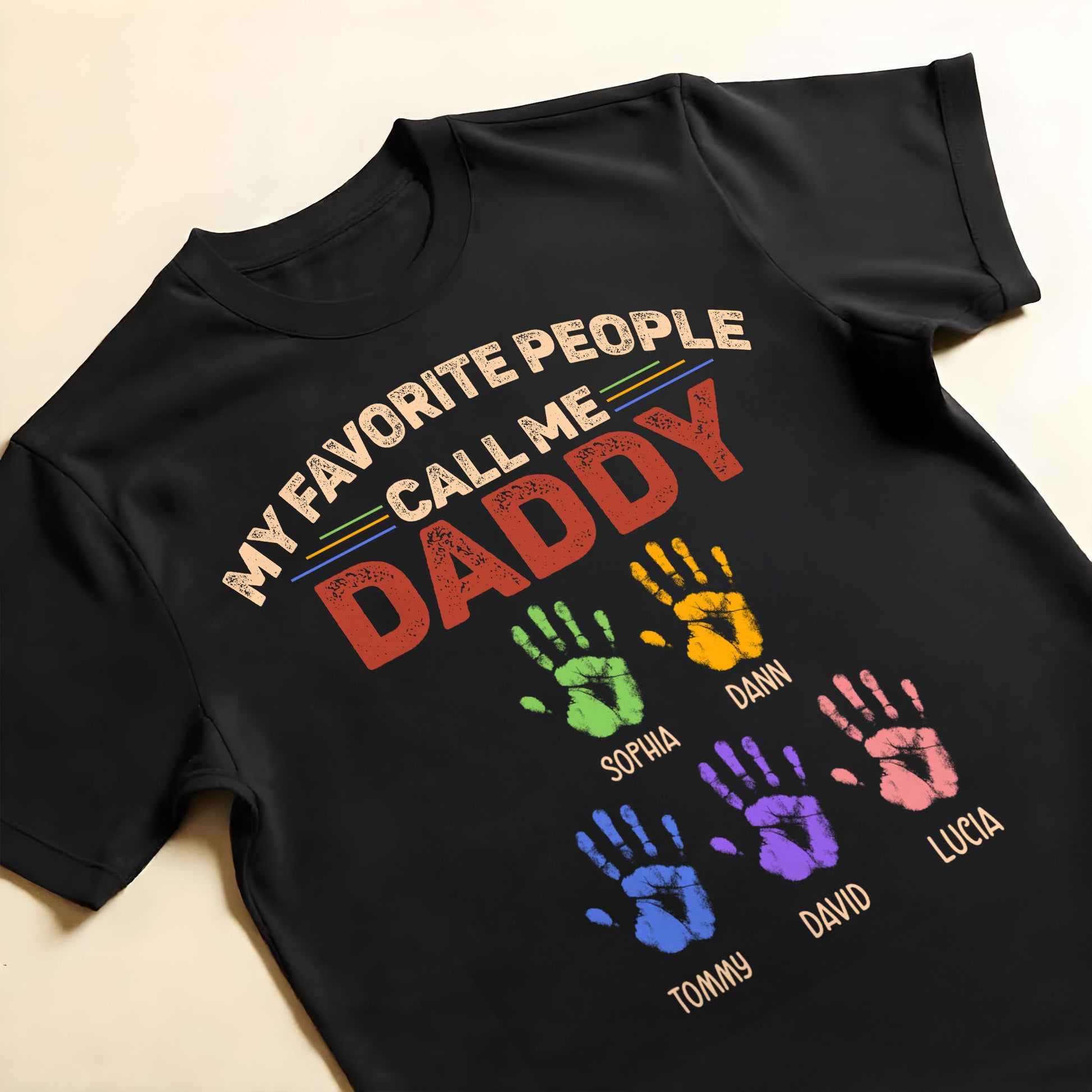 My Favorite People Call Me Daddy, Colored Handprints
