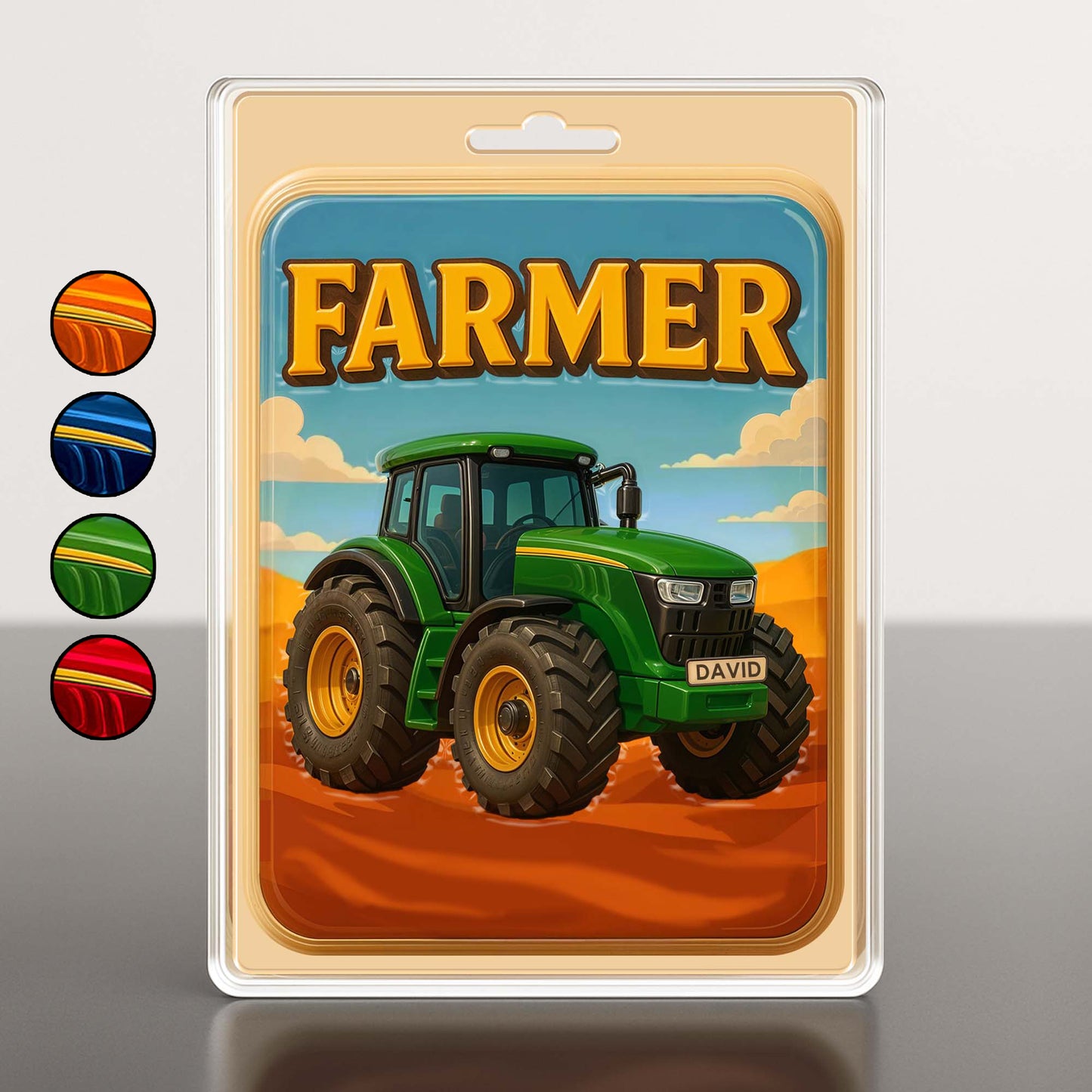 Farmer, Tractor