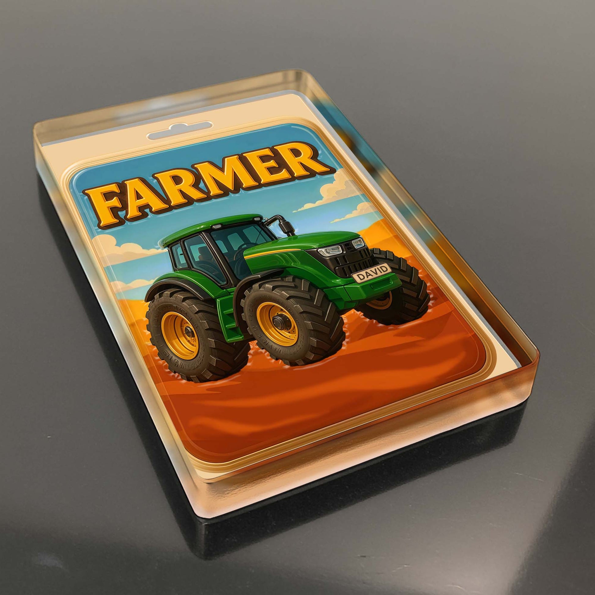 Farmer, Tractor