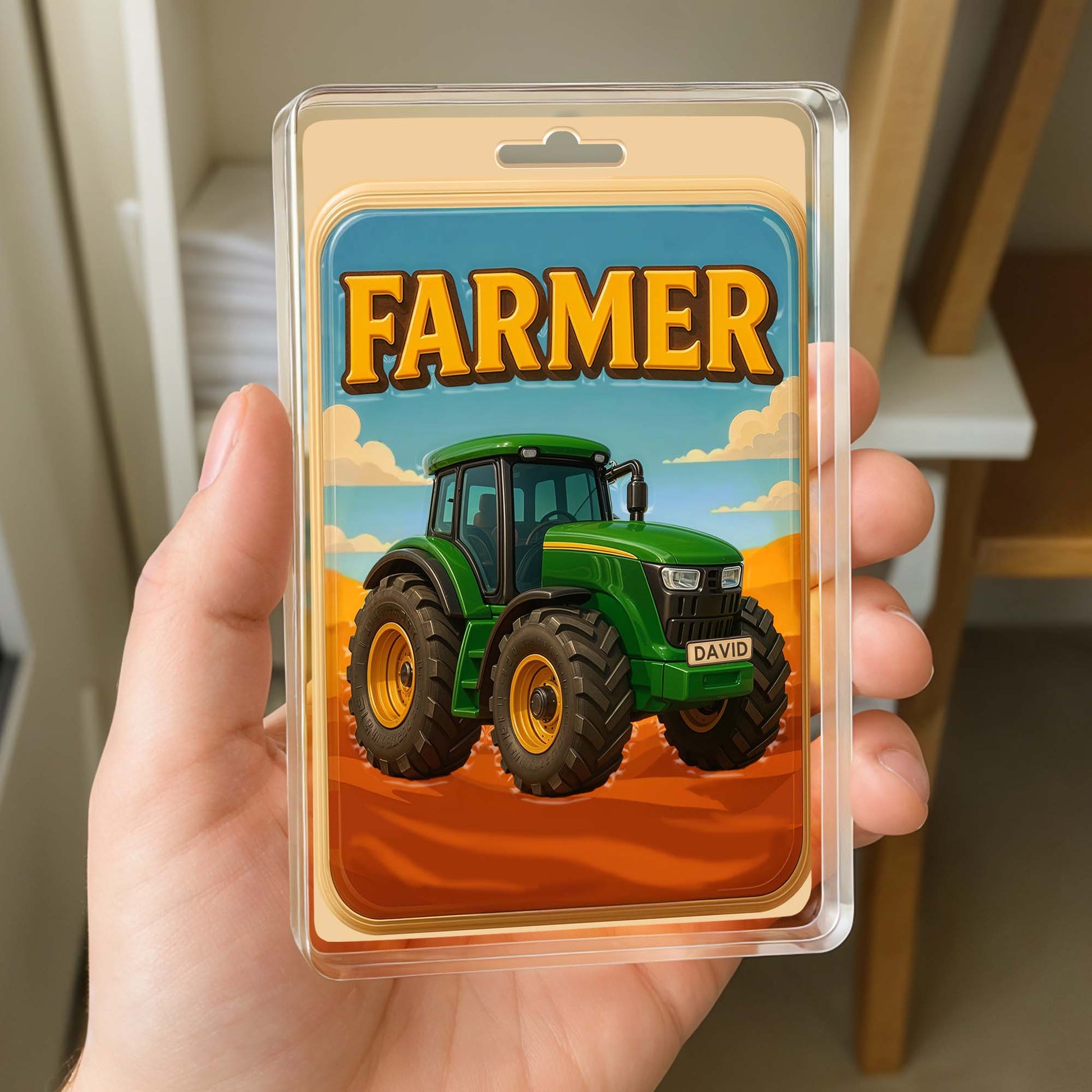 Farmer, Tractor