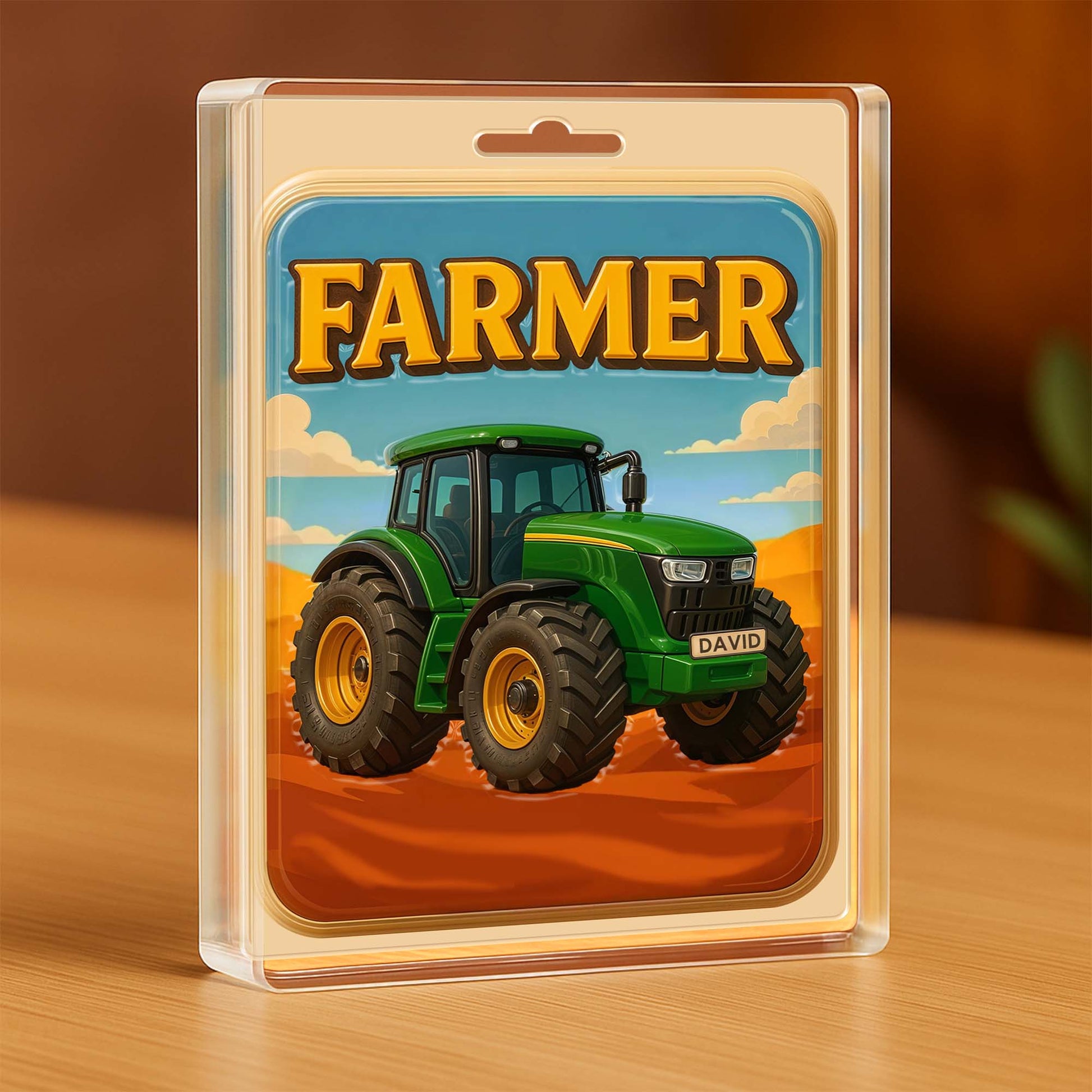 Farmer, Tractor