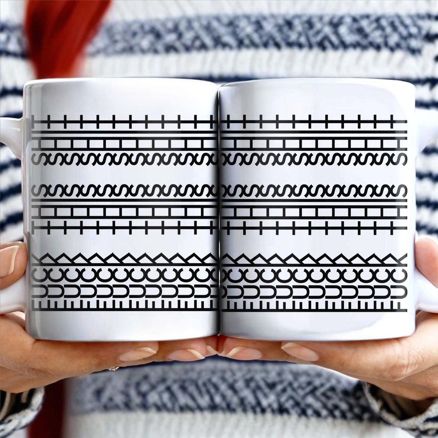 Enjoy Your Daily Coffee With Traditional Patterns, Geometric Lines