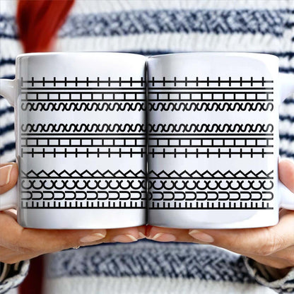 Enjoy Your Daily Coffee With Traditional Patterns, Geometric Lines