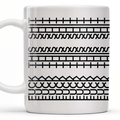 Enjoy Your Daily Coffee With Traditional Patterns, Geometric Lines