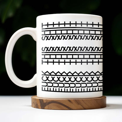 Enjoy Your Daily Coffee With Traditional Patterns, Geometric Lines