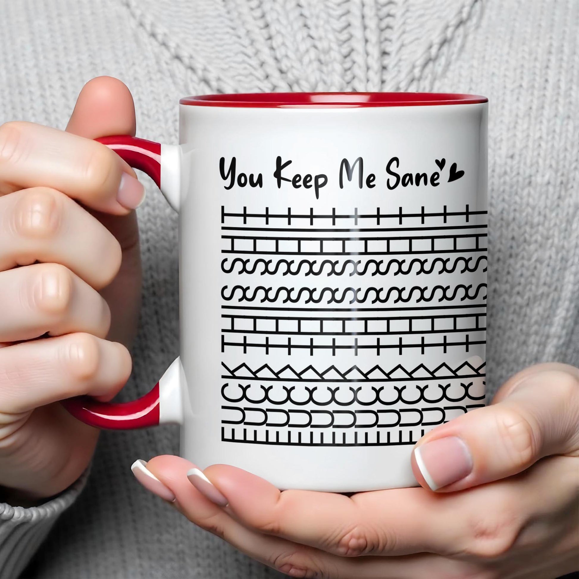 You Keep Me Sane With Simple Line Patterns