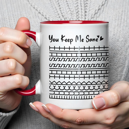 You Keep Me Sane With Simple Line Patterns