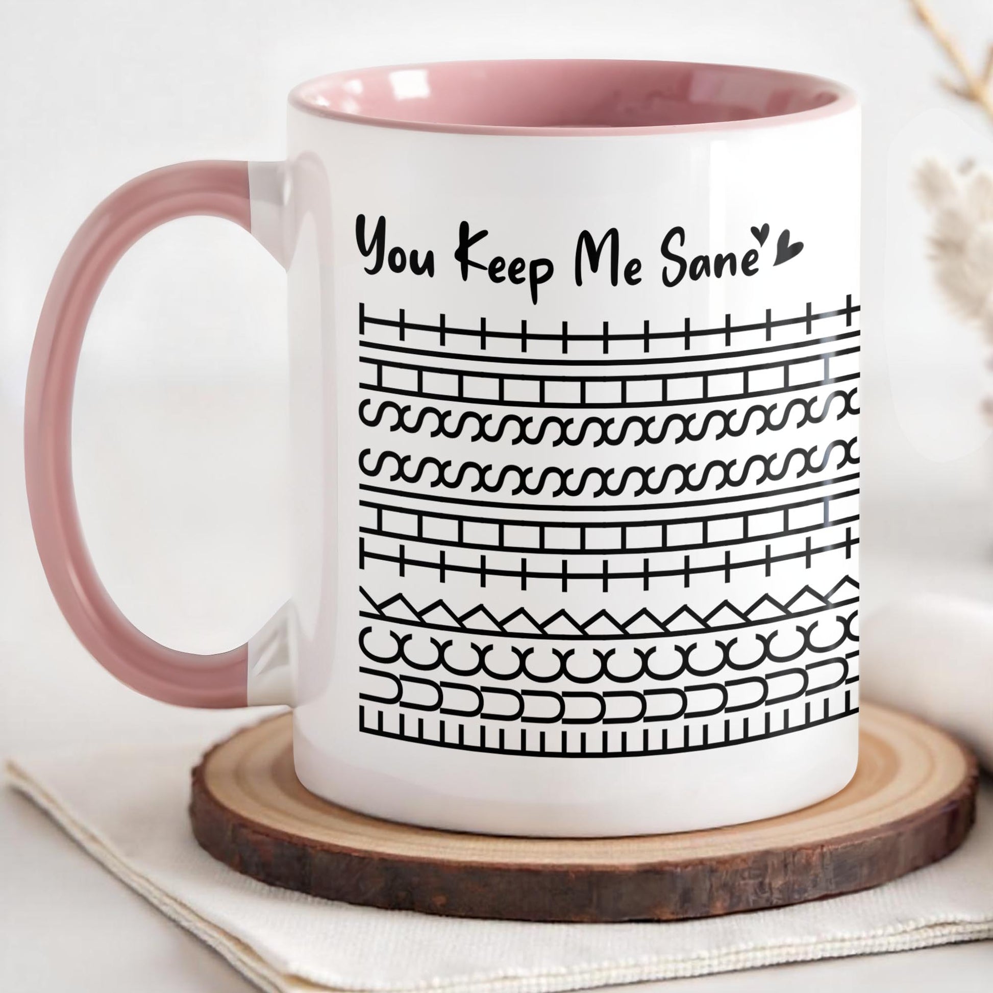 You Keep Me Sane With Simple Line Patterns