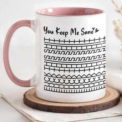 You Keep Me Sane With Simple Line Patterns