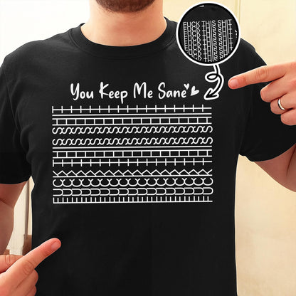 Tu me gardes sain d'esprit, parfait pour mes proches - T-shirt unisexe personnalisé, sweat à capuche - FAM358_BBAS