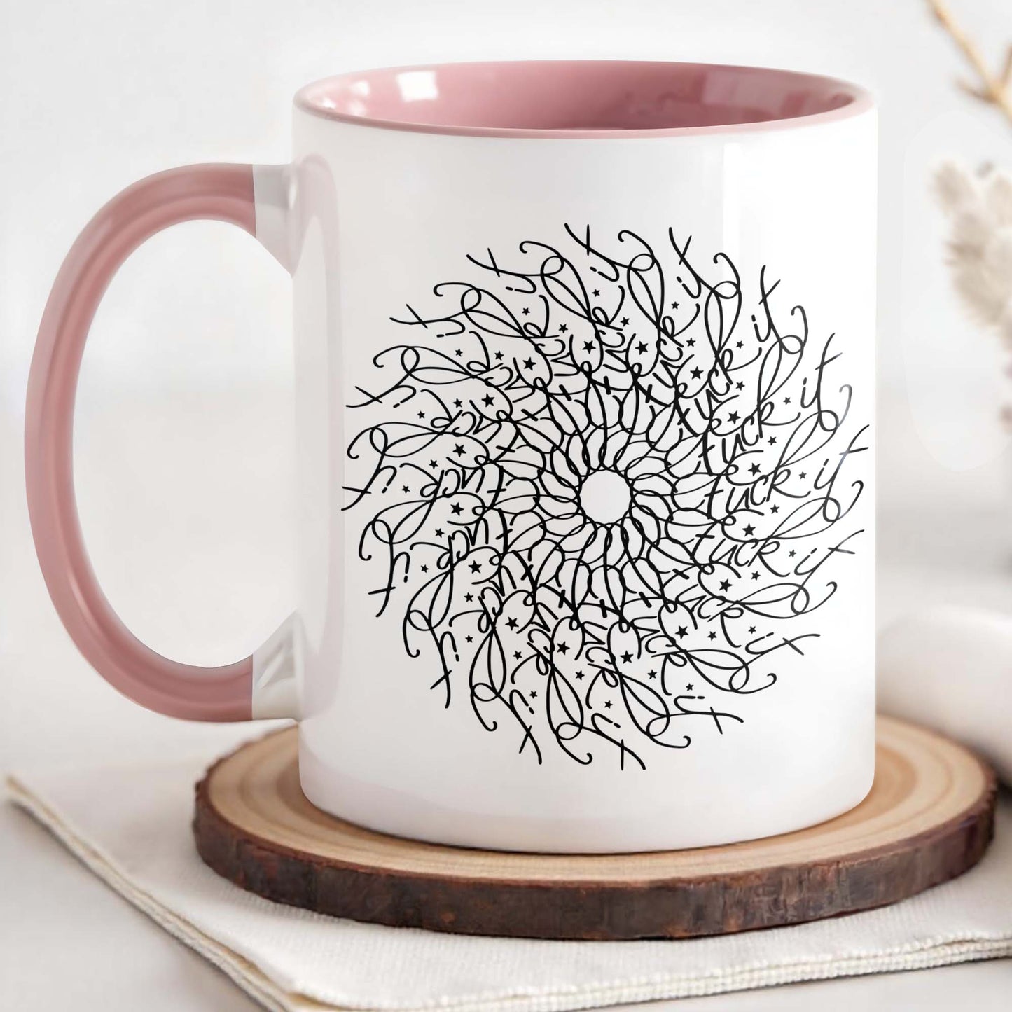 Intricate Floral Mandala Design Mug