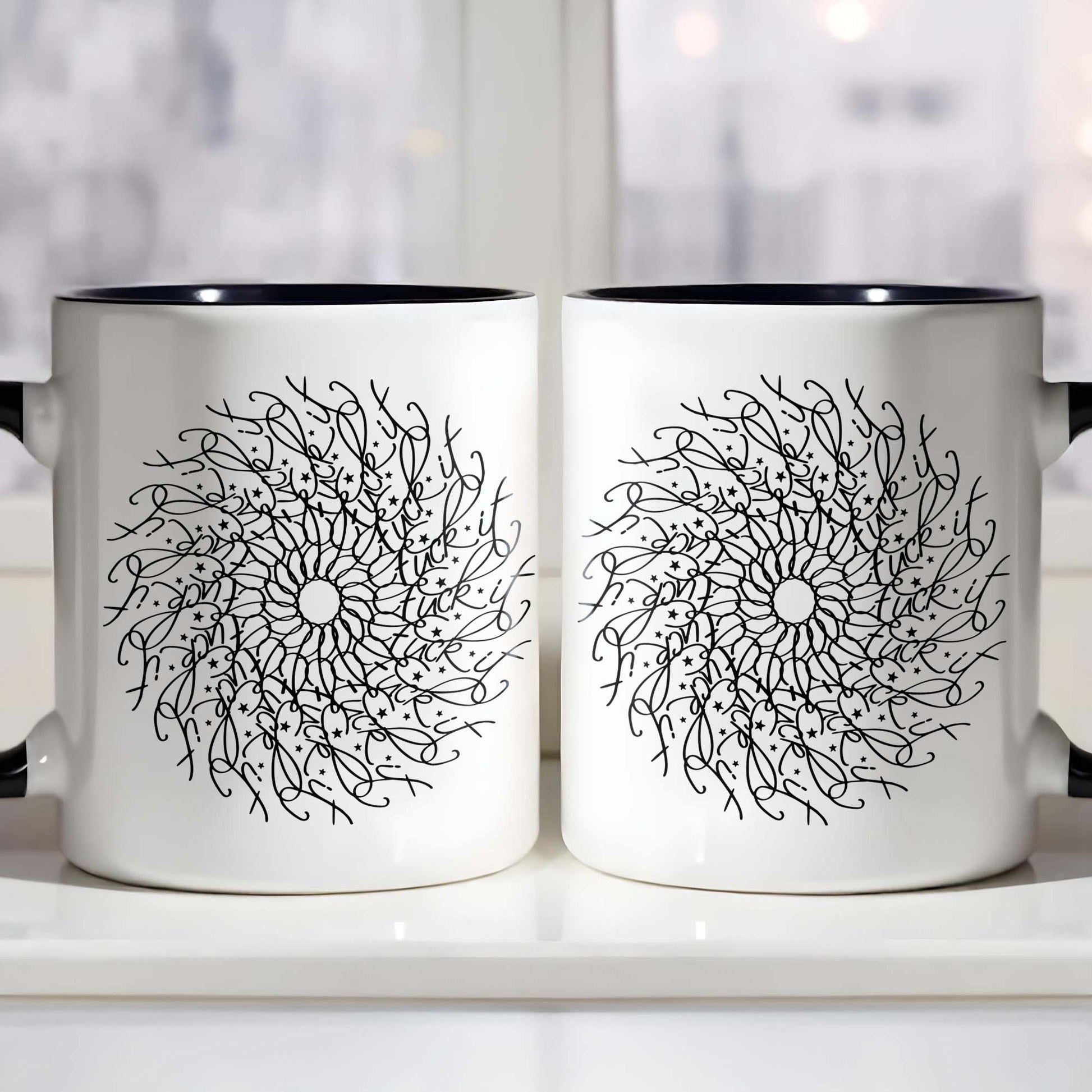 Intricate Floral Mandala Design Mug