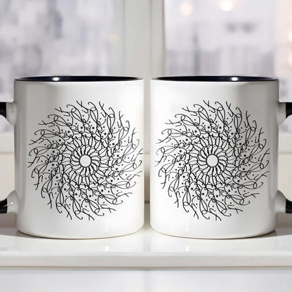 Intricate Floral Mandala Design Mug