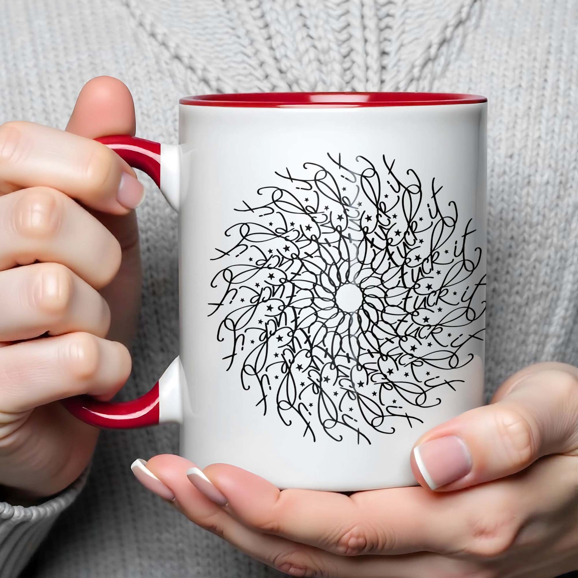 Intricate Floral Mandala Design Mug