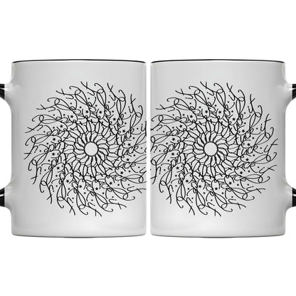 Intricate Floral Mandala Design Mug