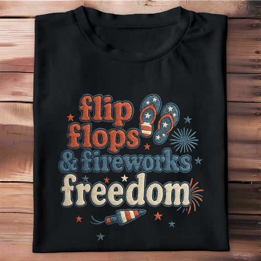 Flip Flops & Fireworks Freedom T-Shirt