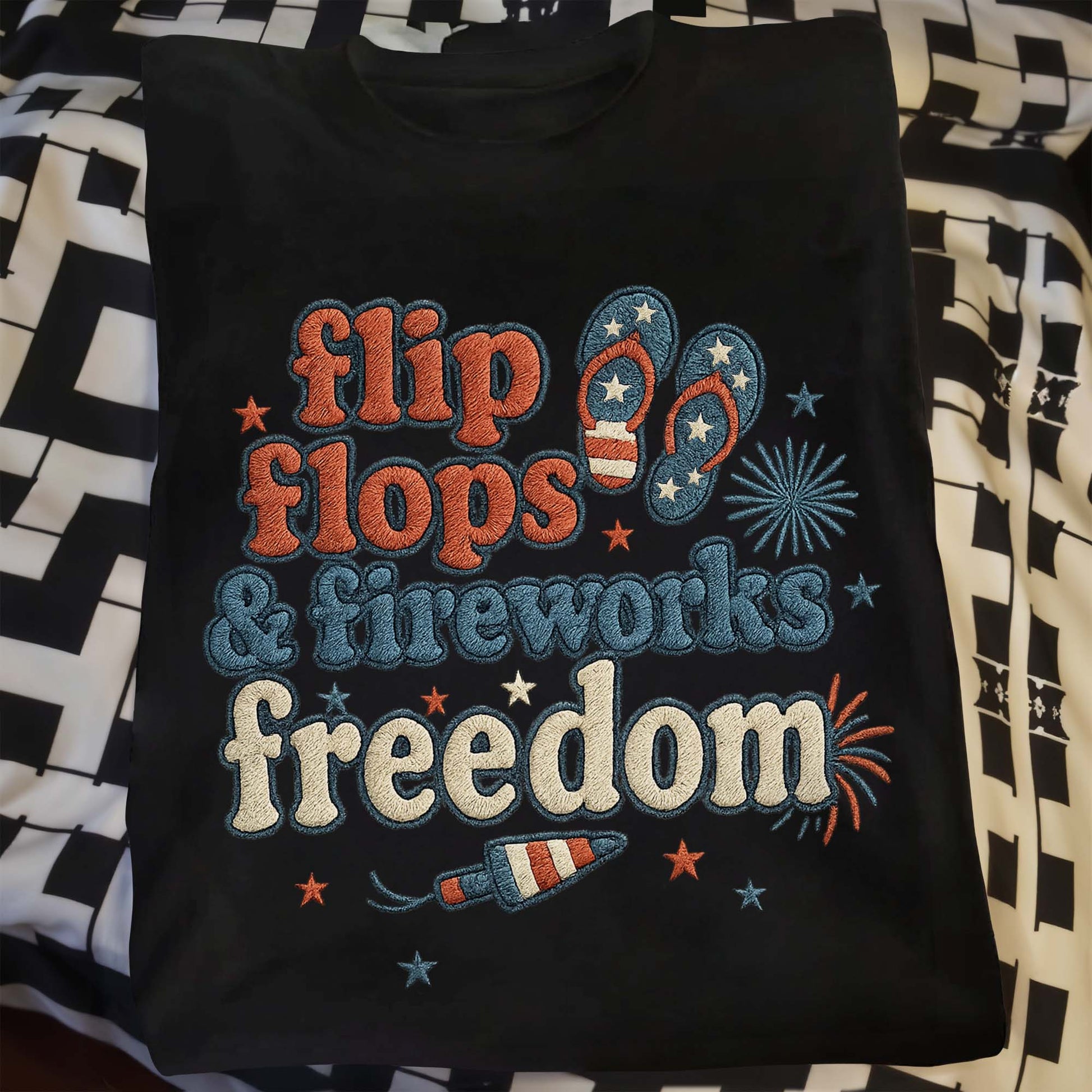 Flip Flops & Fireworks Freedom T-Shirt