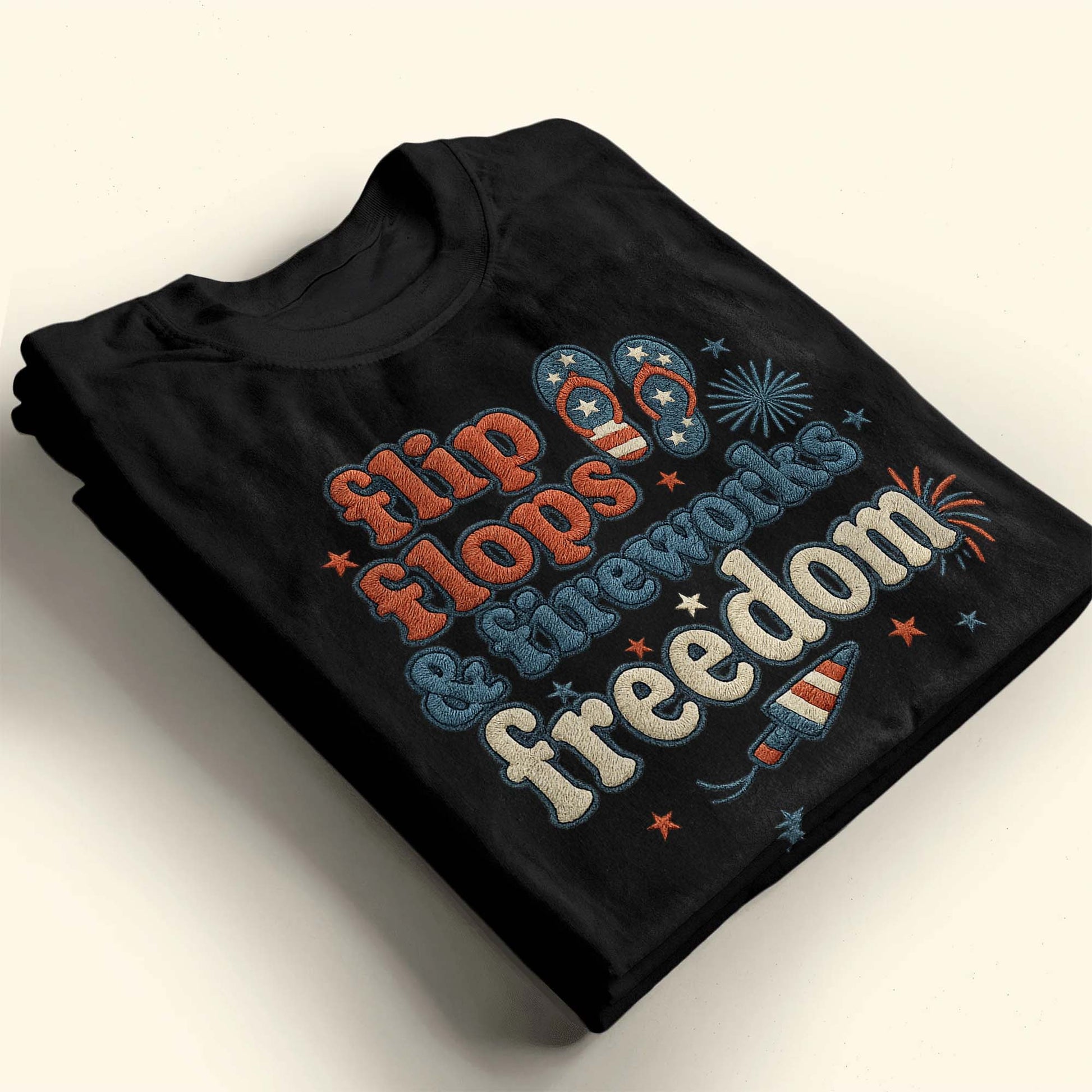 Flip Flops & Fireworks Freedom T-Shirt