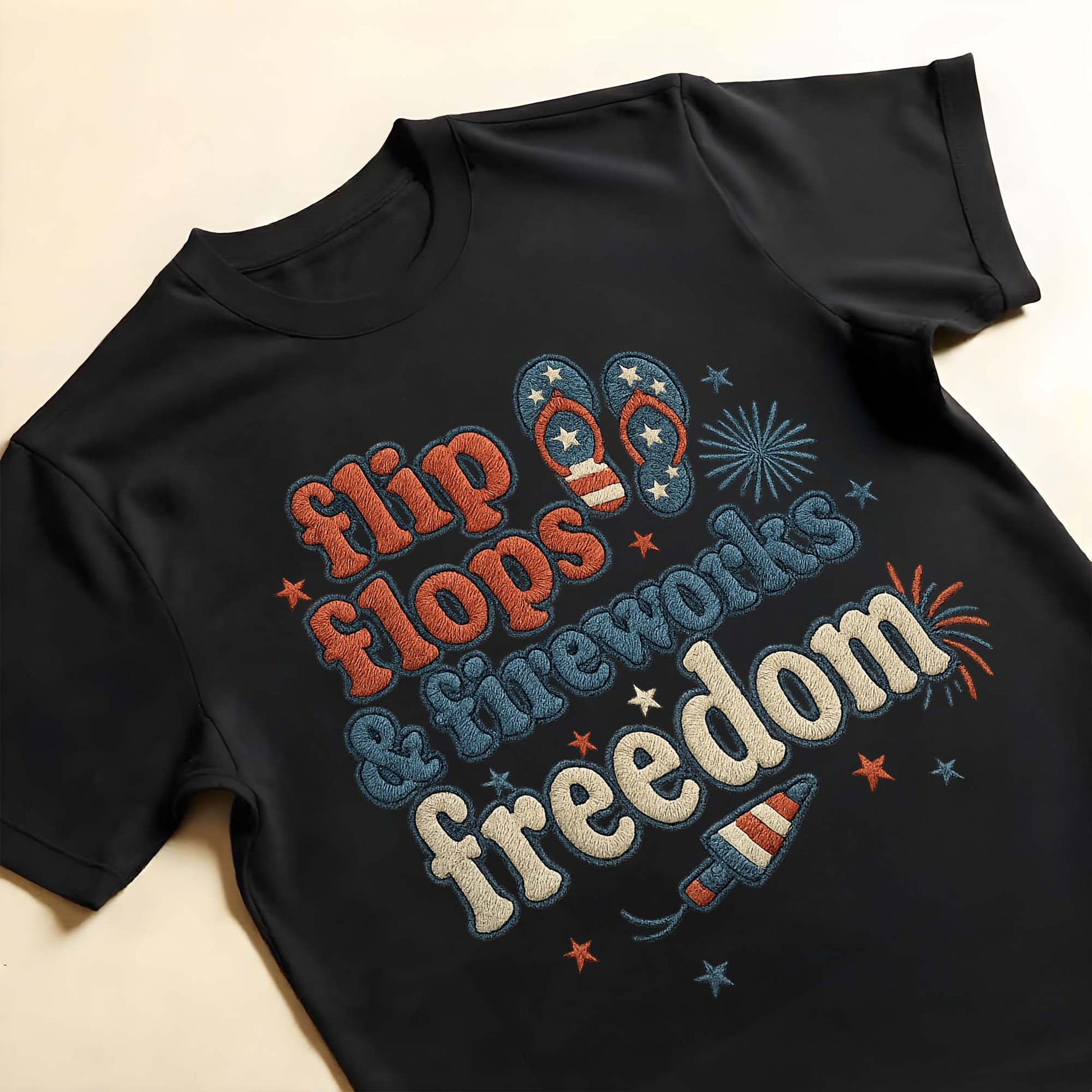 Flip Flops & Fireworks Freedom T-Shirt