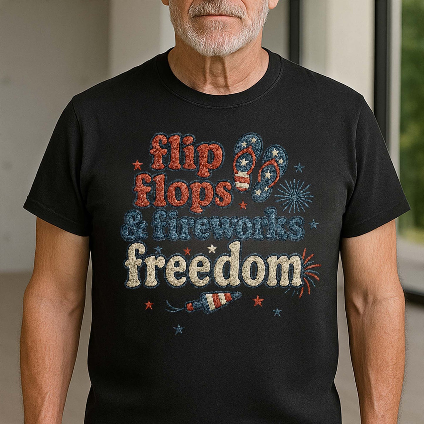 Flip Flops & Fireworks Freedom T-Shirt