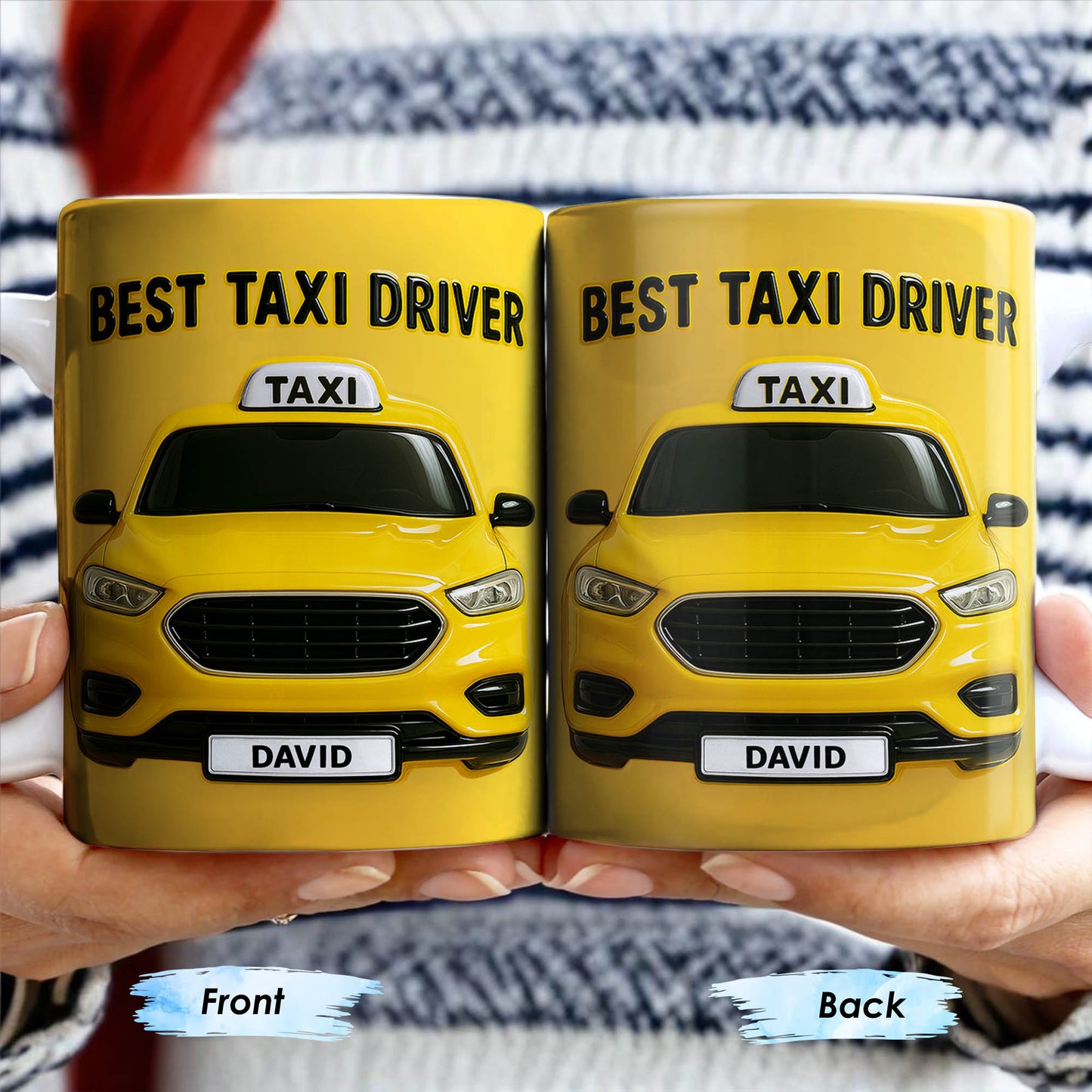 Best Taxi Driver With Yellow Taxi Design